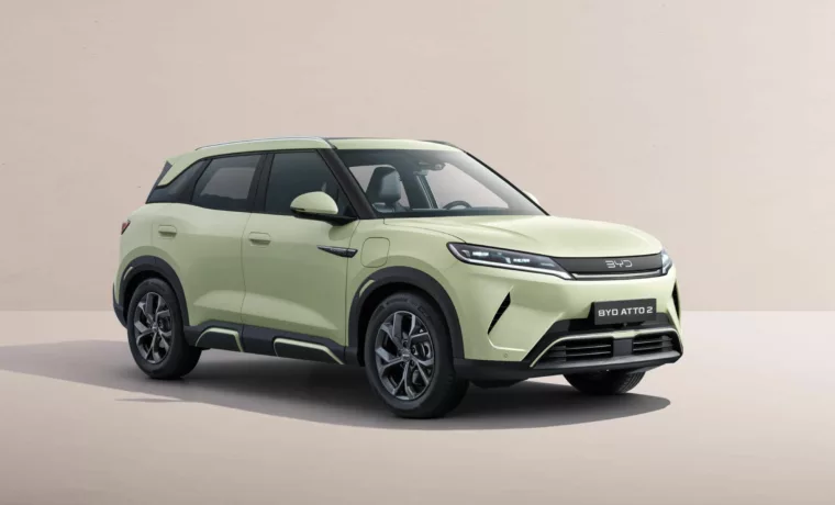 BYD ATTO 2 électrique 2026 vue trois quarts avant
