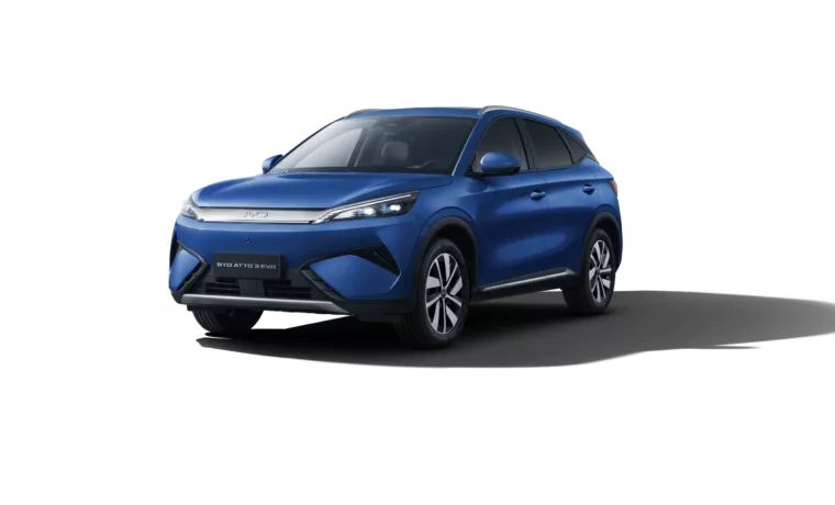 BYD ATTO 3 EVO électrique 2026 vue trois quarts avant