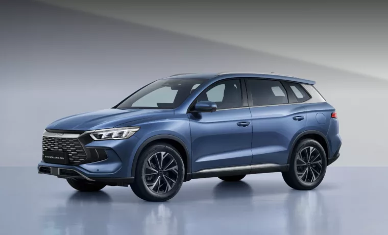 BYD SEALION 5 DM-i 2026 vue trois quarts avant