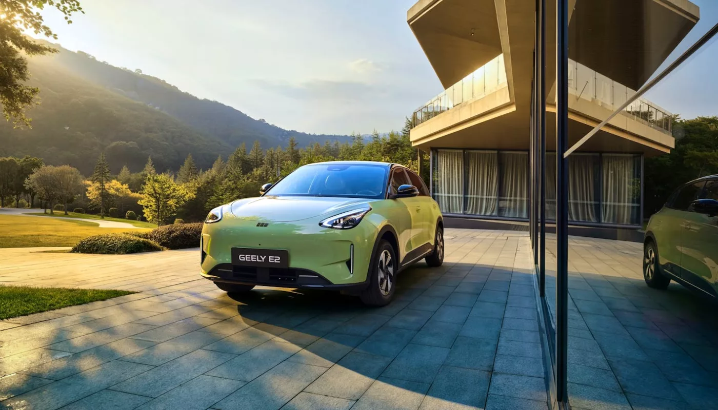 Geely E2 électrique 2026 vue extérieure