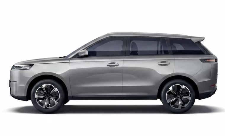 JAECOO 5 électrique 2026 gris vue de profil