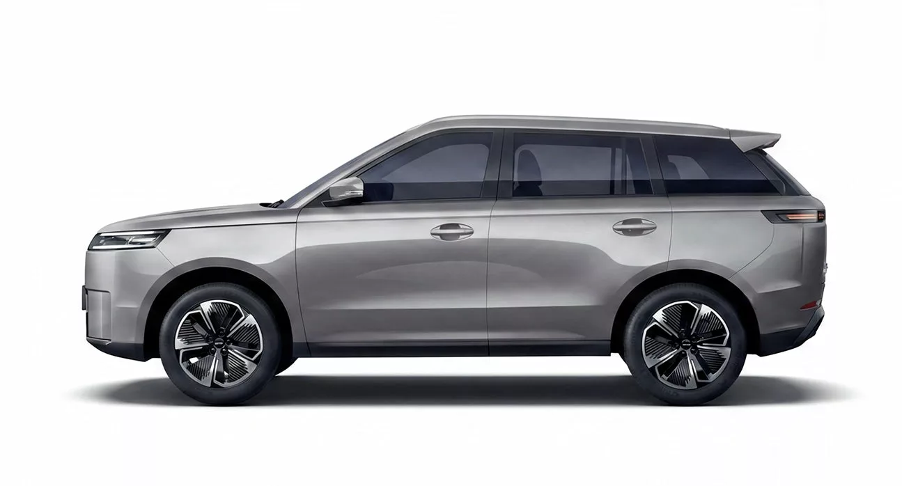 JAECOO 5 électrique 2026 gris vue de profil