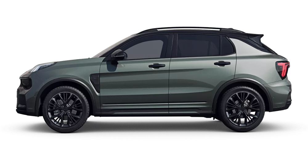 Lynk & Co 01 hybride rechargeable 2026 vue de profil